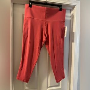 NWT Athleta salutation Stash Pocket II 7/8 Tight. Pink 2X